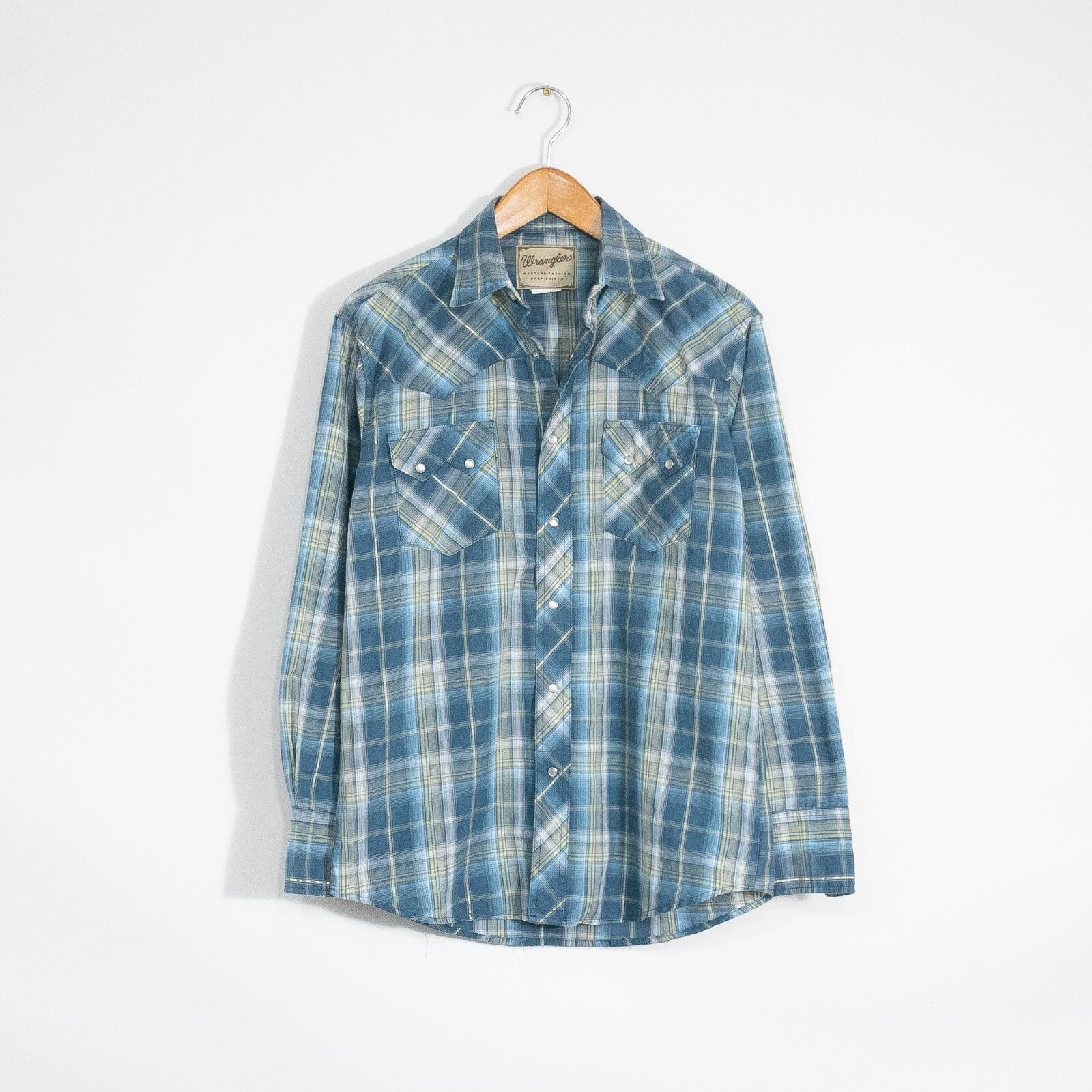 Vintage × Wrangler Vintage Wrangler Pearl Snap Button Up Shirt Medium - Plaid Size US M / EU 48-50 / 2 - 1 Thumbnail