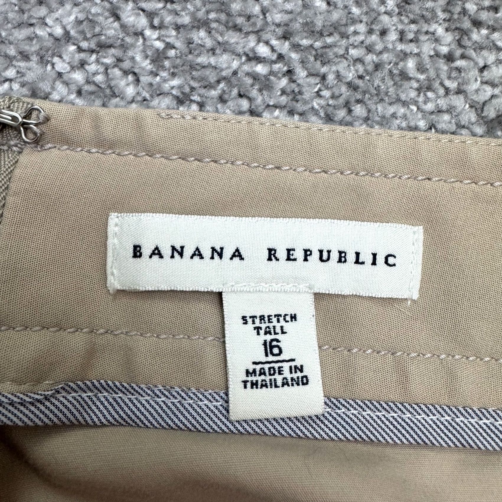 Banana Republic Banana Republic Skirt Womens 16 Tall Khaki Brown Knee Length Pencil Cotton Blend Business Casual Workwear Size 38" / US 16 / IT 52 - 3 Thumbnail