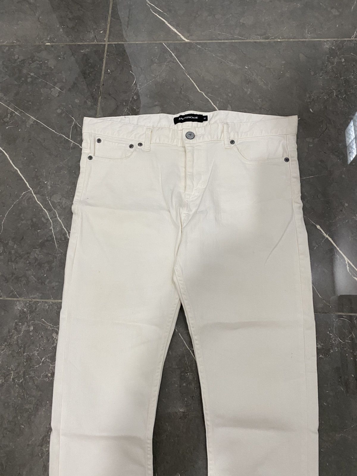 JACKROSE Jack Rose Japanese White Skinny Jeans Size US 35 - 2 Thumbnail
