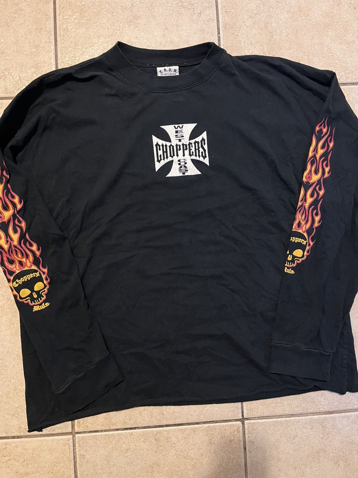Vintage West Coast Choppers Flame Long Sleeve