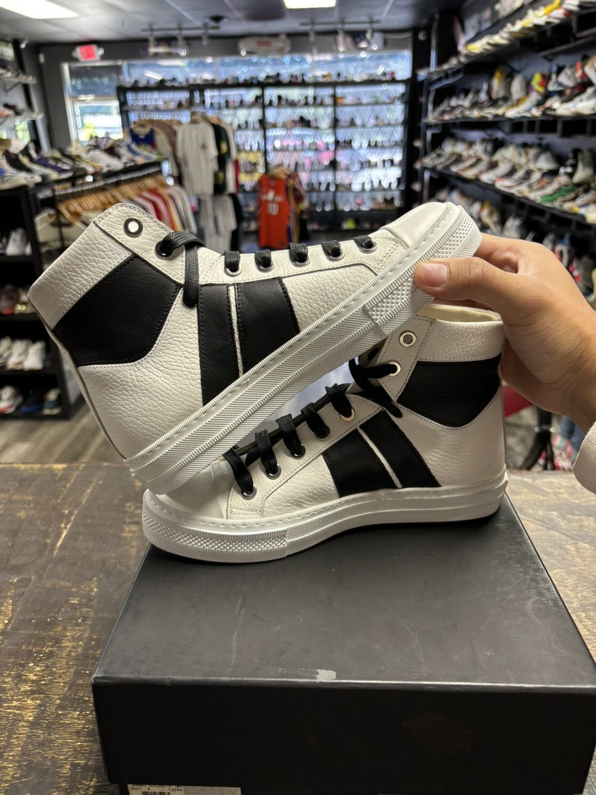 Amiri SIZE 4 AMIRI sunset sneakers white high top Size US 5 / IT 35 - 6 Thumbnail