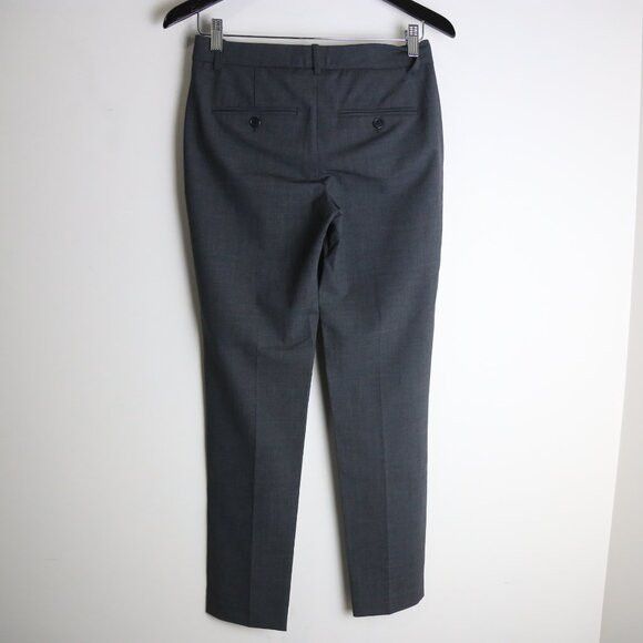 Theory Theory Testra 2B Virgin Wool Grey Pleated Slim Pants Size 00 Size 24" / US 00 / IT 34 - 6 Thumbnail