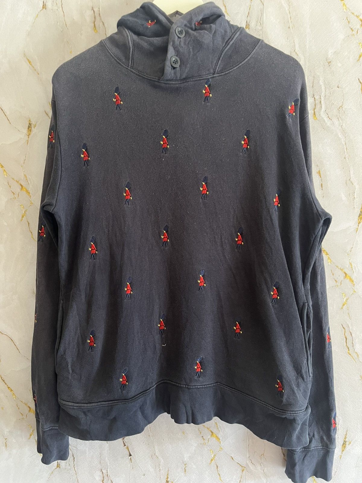 Japanese Brand Graniph Embroidered Pullover Hoodie –Over Red People Graphic Size US L / EU 52-54 / 3 - 1 Thumbnail