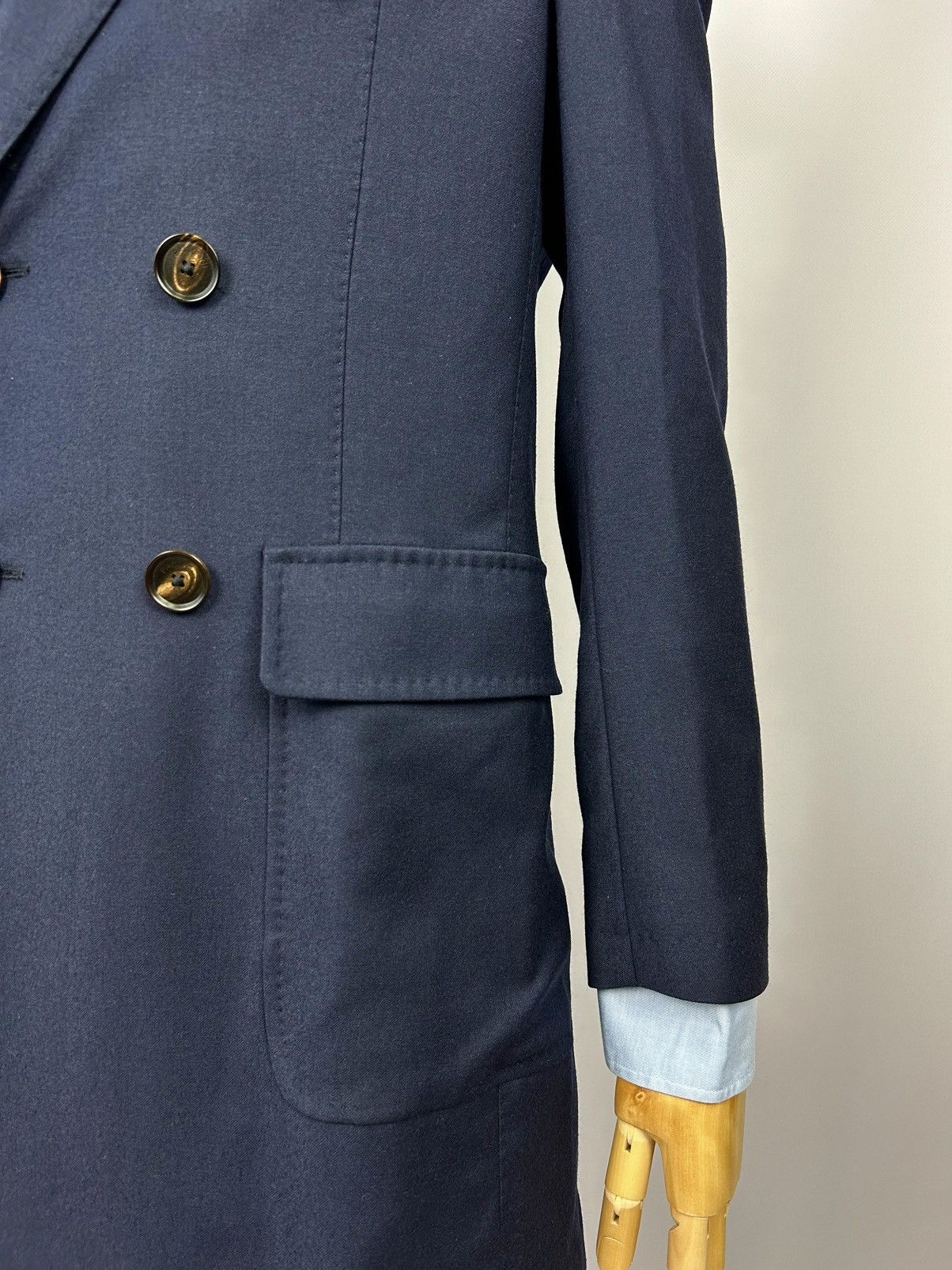 Paoloni Paoloni Quarantotto Double Breasted Wool Unlined Blazer EU48 Size 48R - 6 Thumbnail