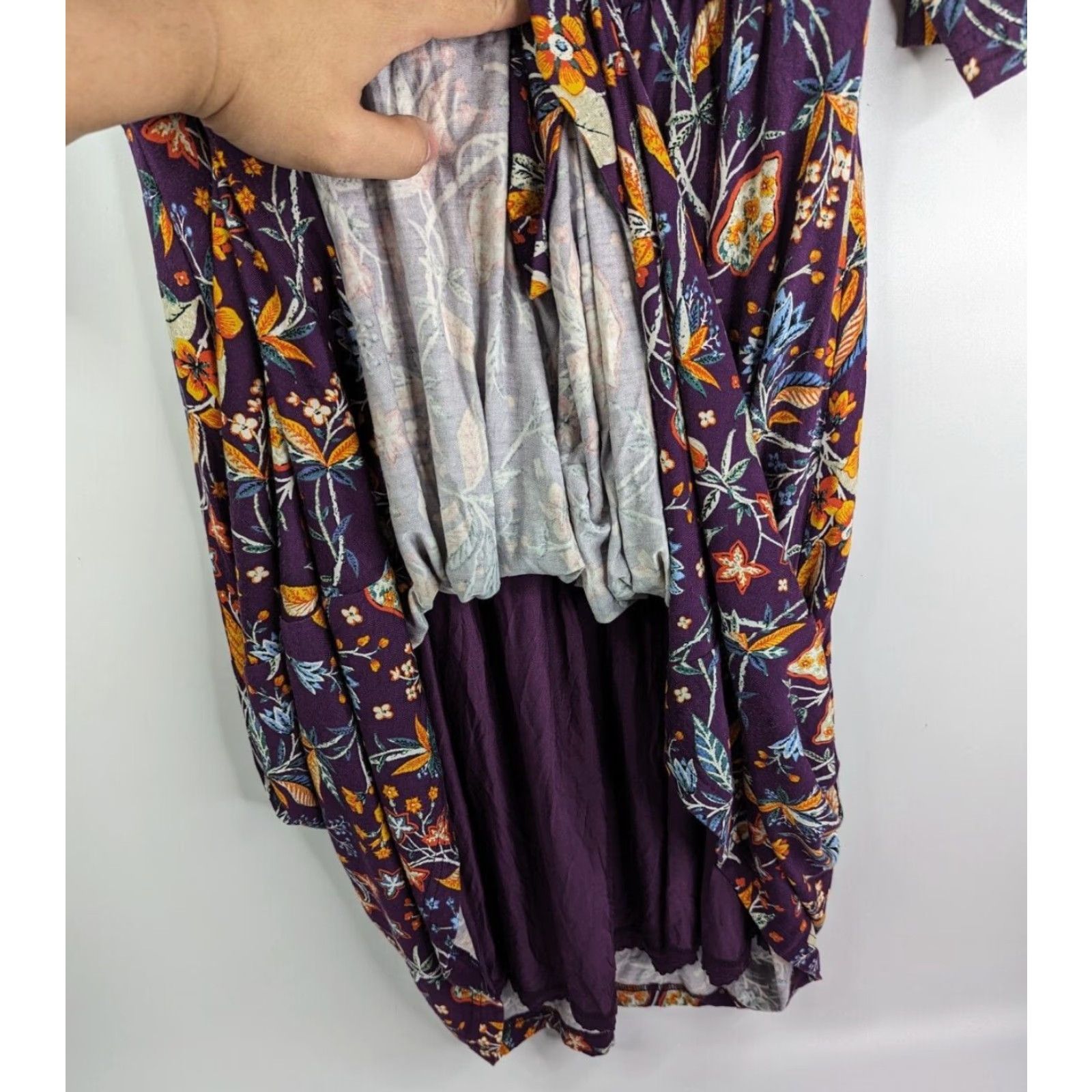 Vintage **Beloved Purple Floral Shift Dress Size M** User: **Beloved Purple Floral Midi Dress Size M** Size M / US 6-8 / IT 42-44 - 4 Thumbnail