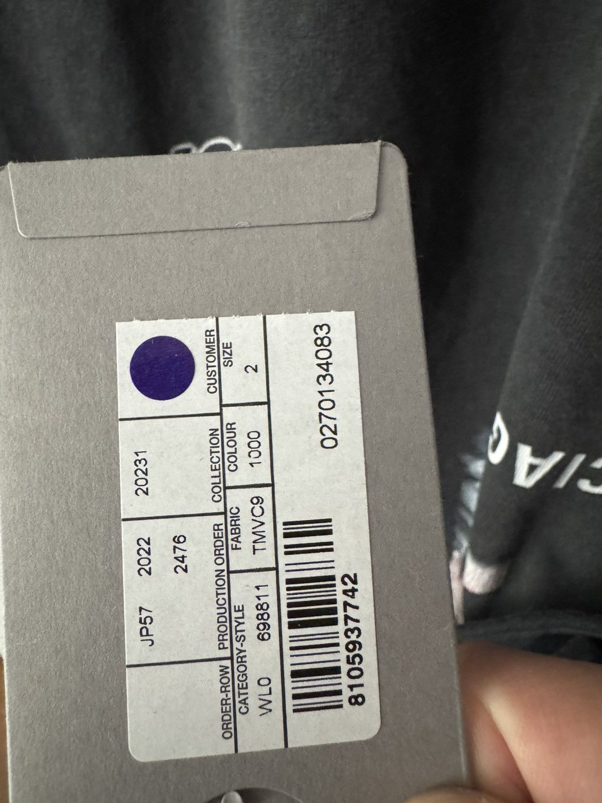 Balenciaga BLAENCIAGA upside-down t shirt—black— BNWT Size US M / EU 48-50 / 2 - 5 Thumbnail