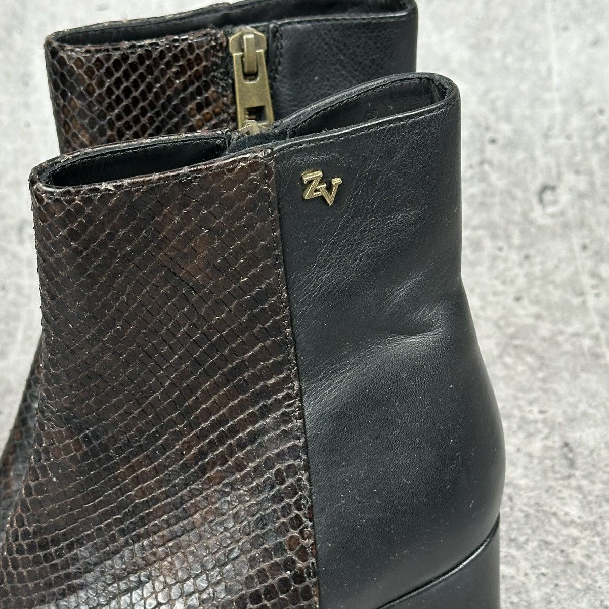Zadig & Voltaire Zadig & Voltaire Lena Wild Leather Ankle Boots Shoes Size US 6 / IT 36 - 7 Thumbnail