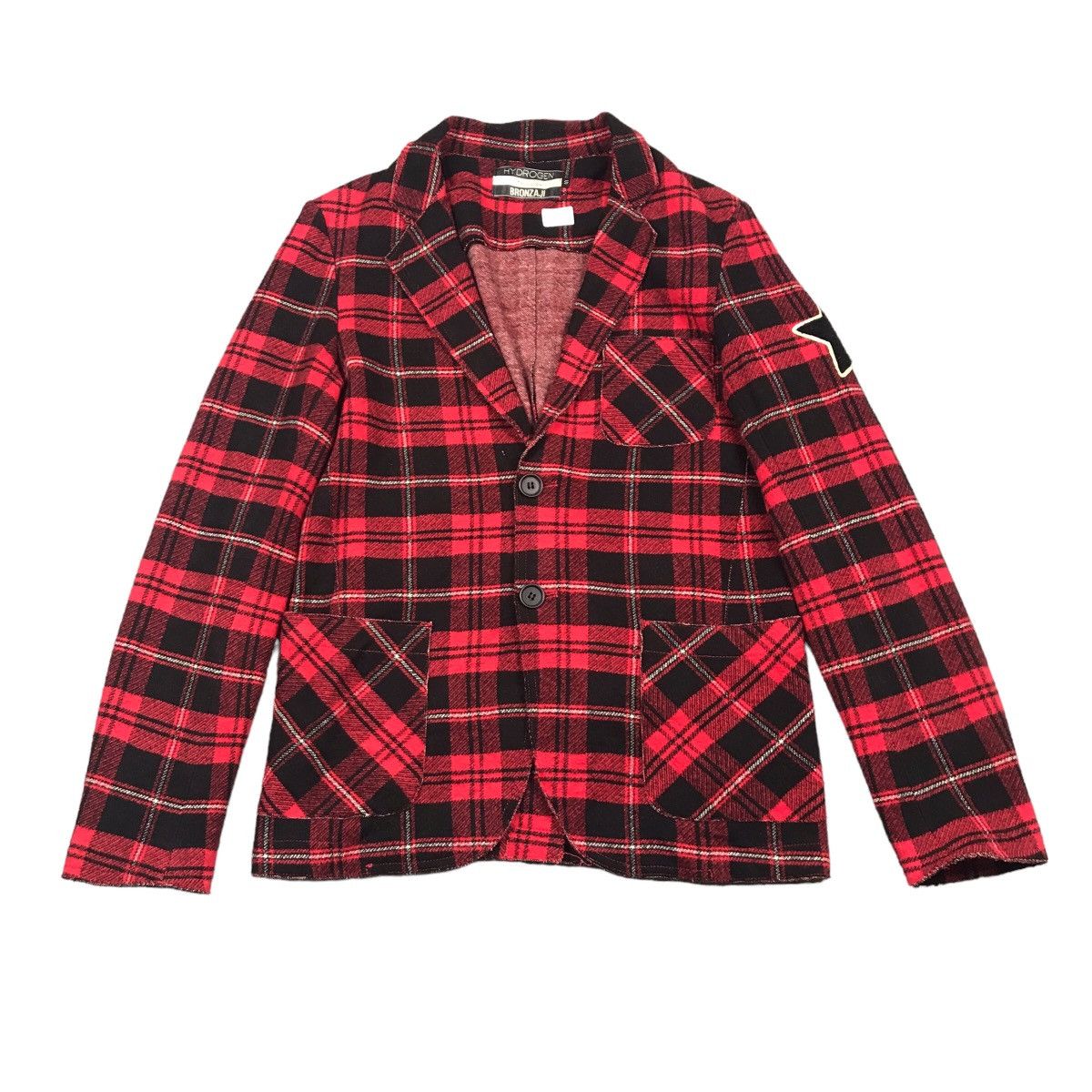 image of Hydrogen Italy x If Six Was Nine Hydrogen Bronzaji Wool Flannel Jacket in Red, Men's (Size Small)