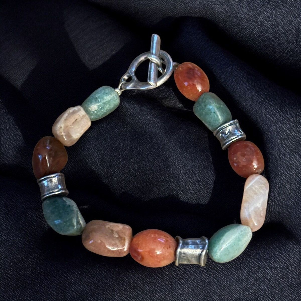 Vintage Vintage earthy tones agate toggle bracelet Size ONE SIZE - 1 Thumbnail