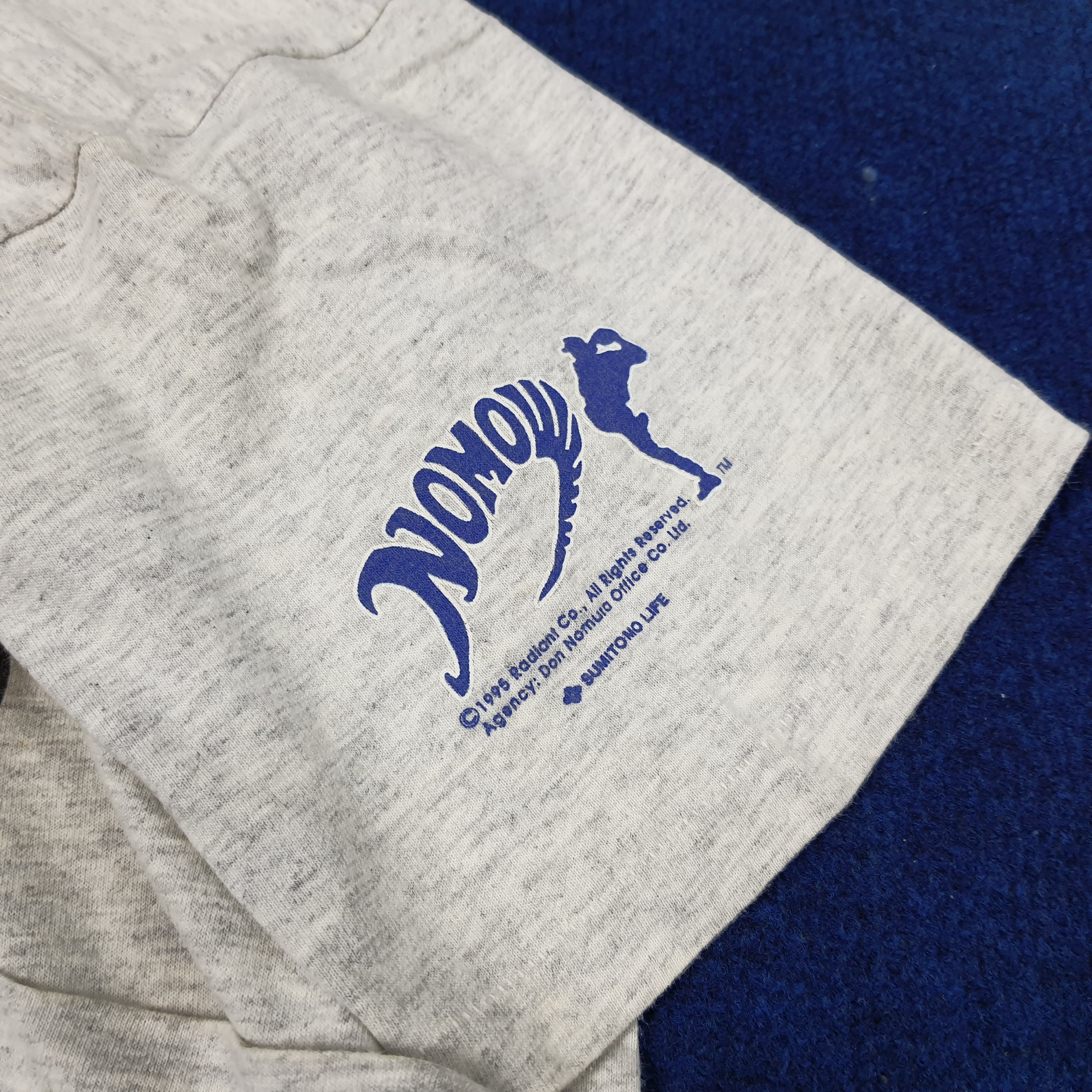 MLB × Vintage Vintage 90s MLB L.A DODGERS Hideo Nomo Legend Player T-shirt Size US L / EU 52-54 / 3 - 7 Thumbnail