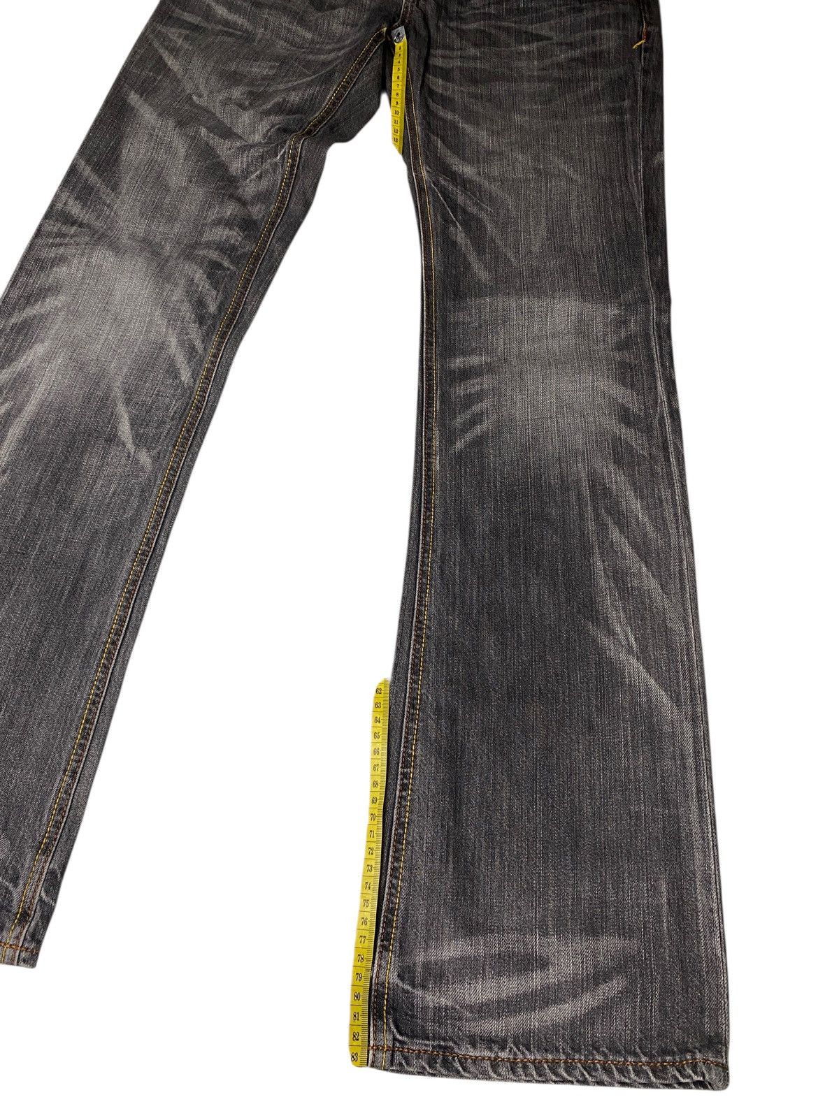 Le Grande Bleu (L.G.B.) 2000's Rush Hour Seawash Clawmark Flared Jeans Size US 30 / EU 46 - 14 Thumbnail