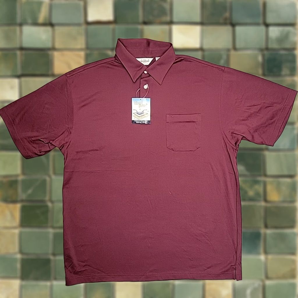 Izod VINTAGE Knights Bridge Shirt Mens Large Mauve Cotton Blend Everyday Golf Casual Size US L / EU 52-54 / 3 - 1 Thumbnail