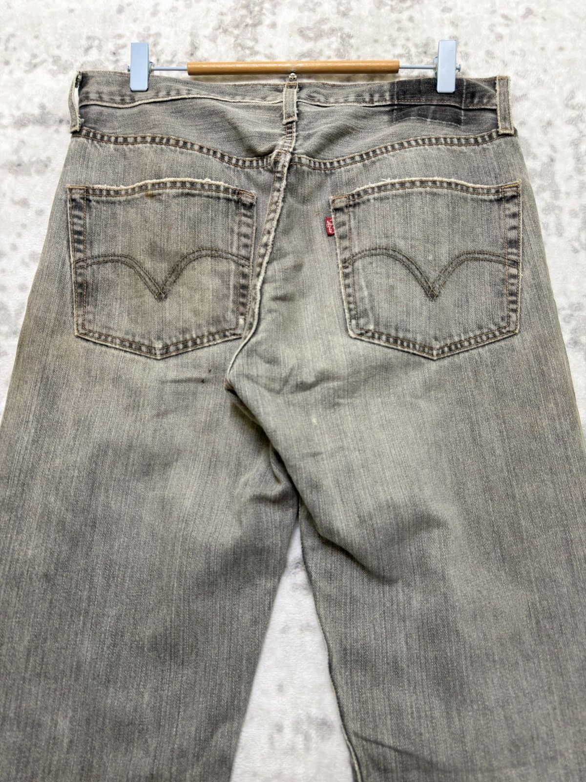 Levi's Vintage Levi's 501 Distressed Thrashed Mud Wash Denim Jeans Size US 32 / EU 48 - 9 Thumbnail