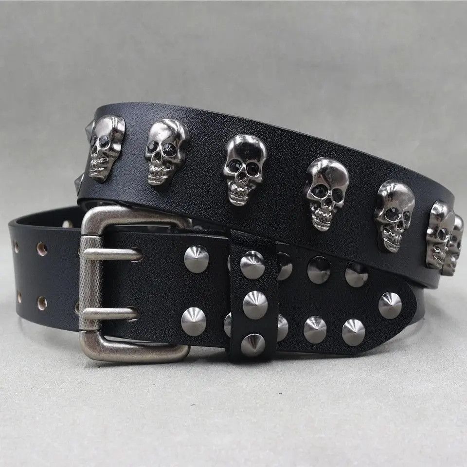 Japanese Brand × Vintage Skull Studded Punk VS Cowboy Belts Size 40 - 3 Thumbnail