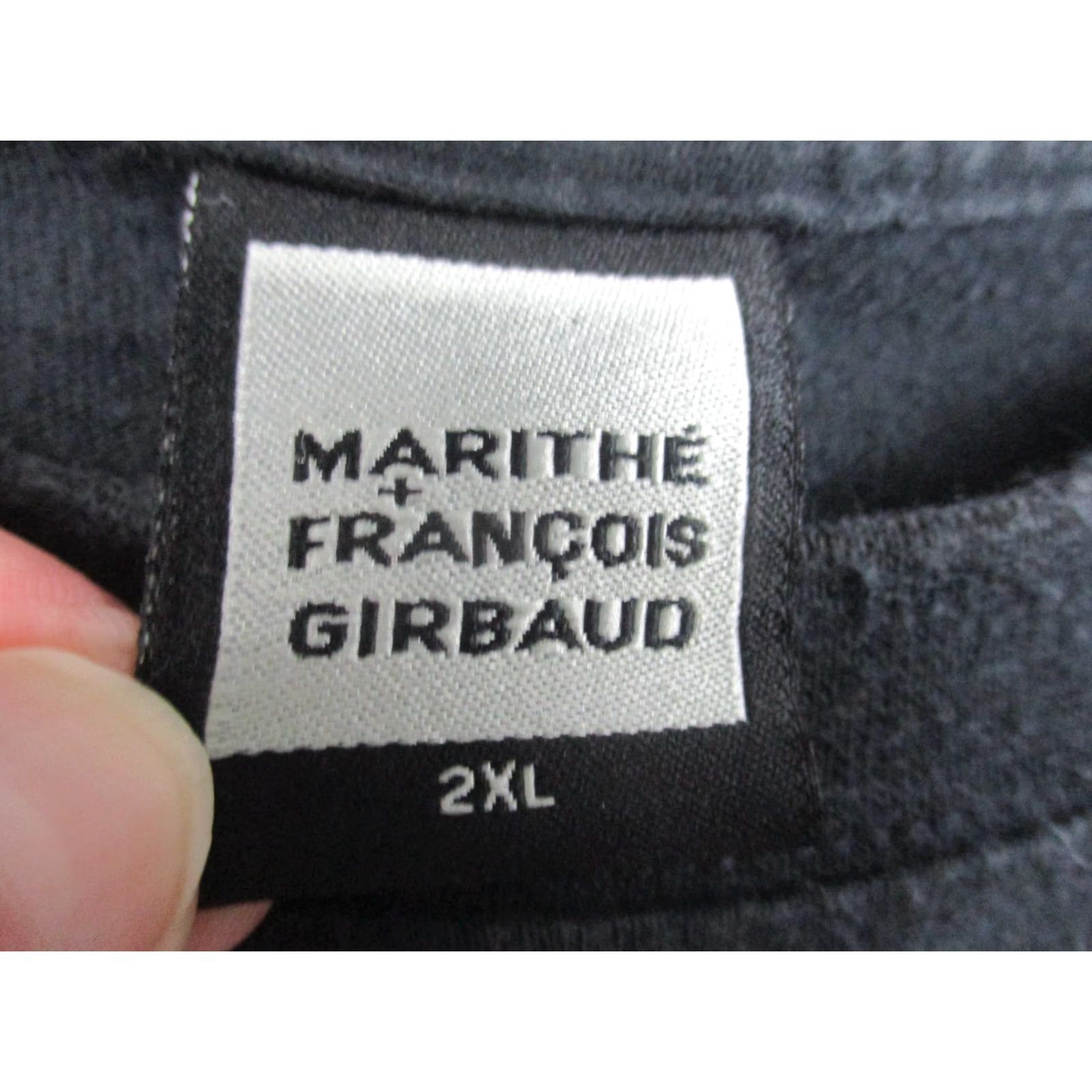 Vintage VINTAGE Marithe + Francois Girbaud Shirt Mens 2XL Black Graphic Print Paris Girbaud Crew Neck Short Sleeve Streetwear Mens Size US XXL / EU 58 / 5 - 3 Thumbnail