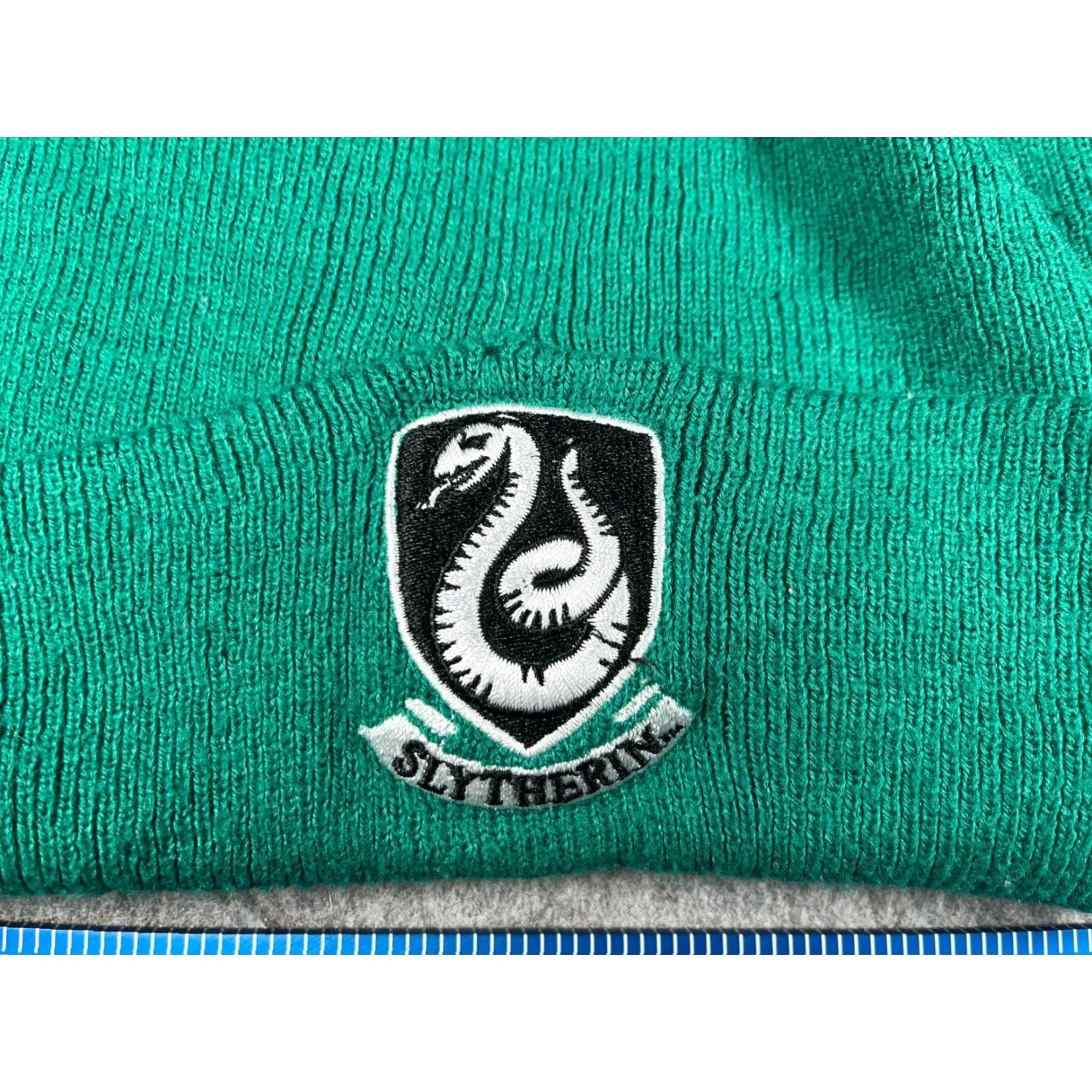 Vintage Slytherin Harry Potter Beanie Toque Unbranded Knit 100% Acrylic Green One Size Hat Adults Mens Womens Unisex Adults Beanie Size ONE SIZE - 2 Thumbnail