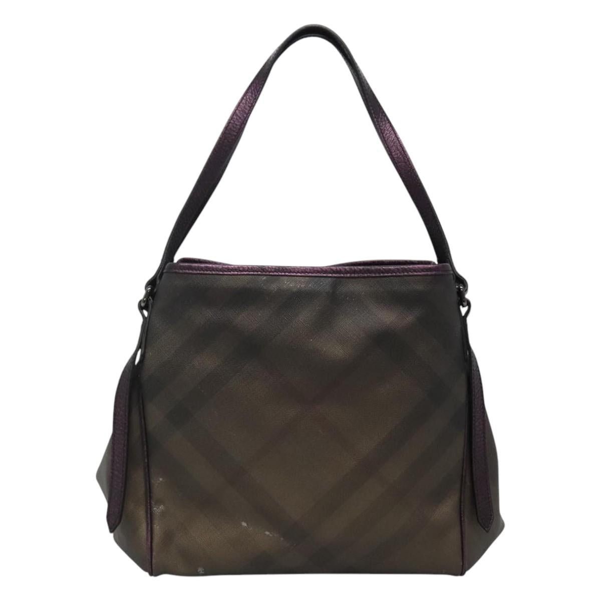 Burberry Burberry Nova Check Tote Bag Pvc Brown Size ONE SIZE - 3 Thumbnail