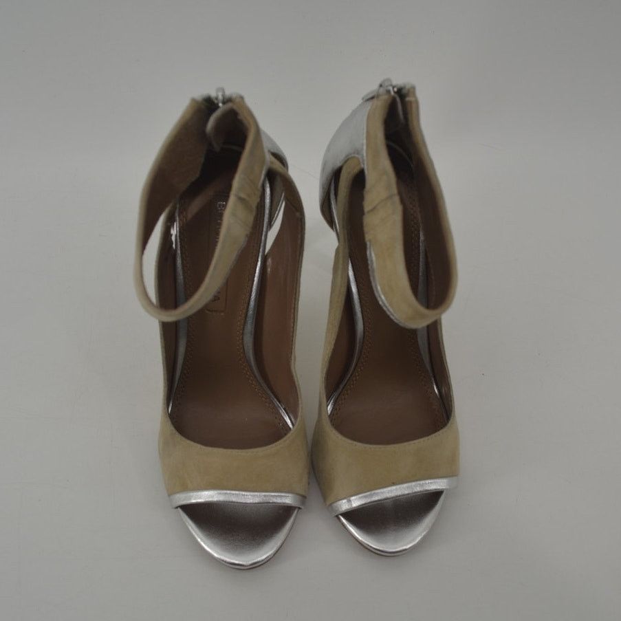 Bcbgmaxazria BCBG Maxazria Silver Metallic Suede Goat Leather EU 37 US 7 Size US 6.5 / IT 36.5 - 14 Thumbnail