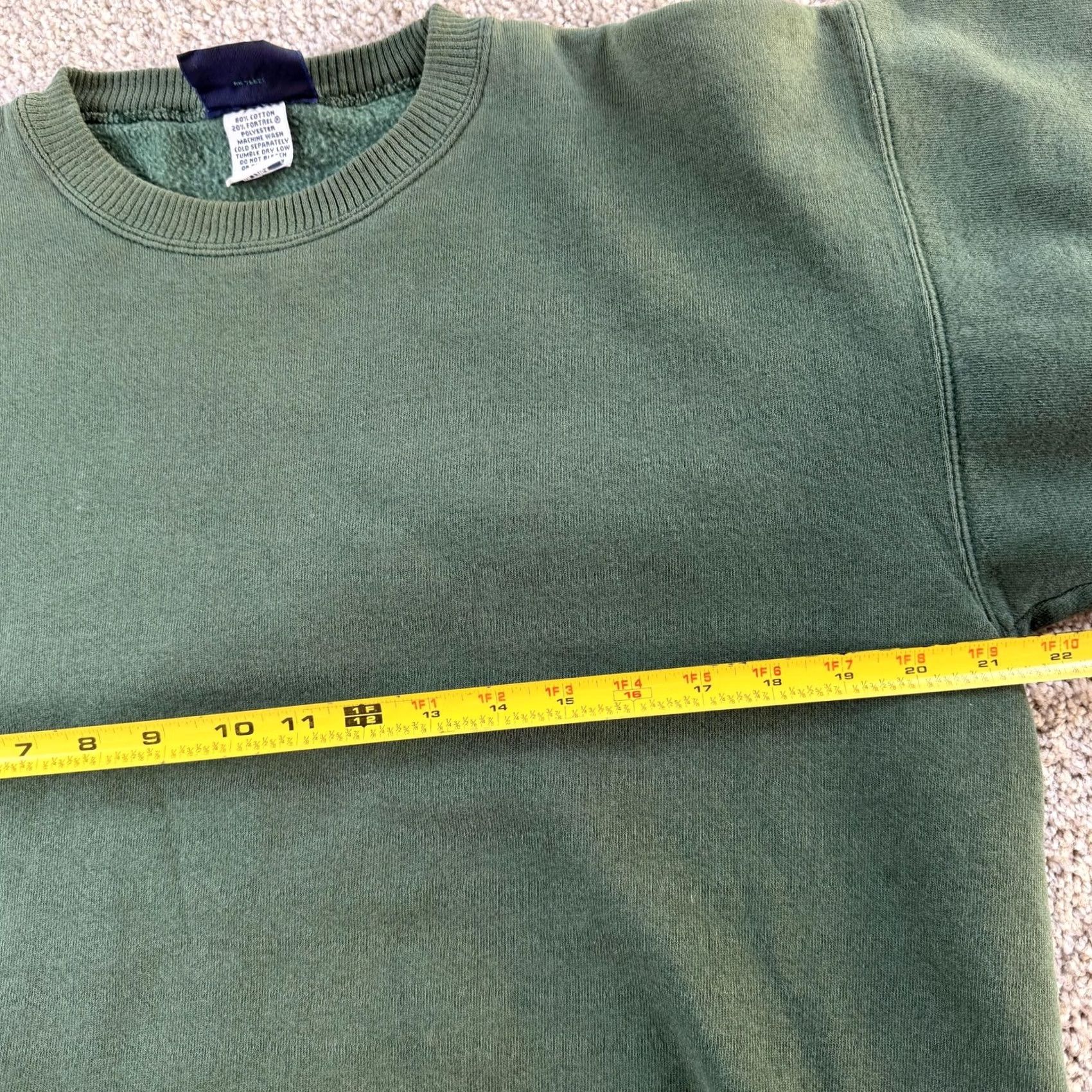 Vintage VINTAGE Campus Outpost Sweatshirt Mens Medium Green Fleece USA Heavy Weight Size US M / EU 48-50 / 2 - 6 Thumbnail