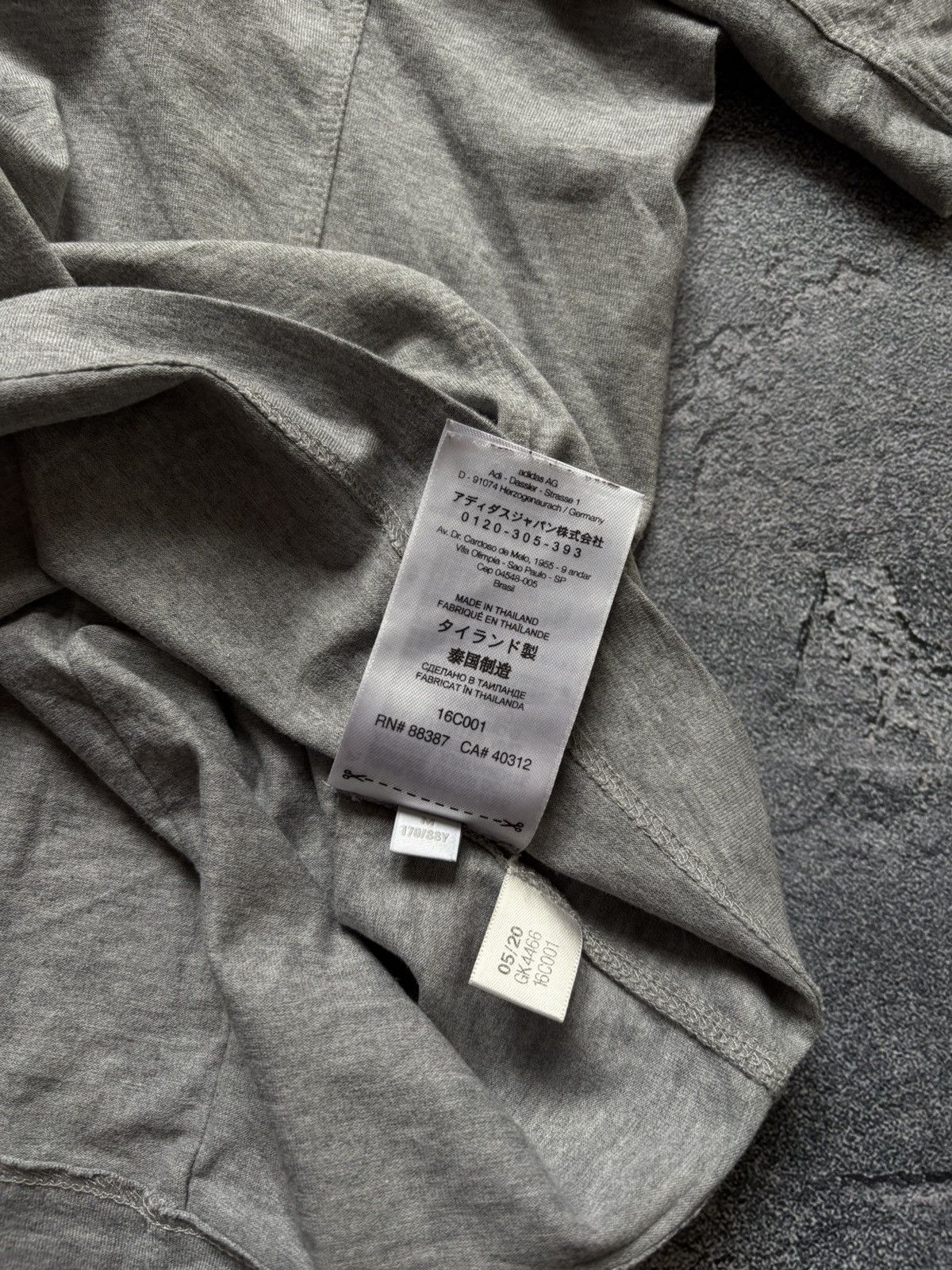 Y-3 Adidas Y-3 Yohji Yamamoto Logo Oversized Gray T-Shirt Size M Size M / US 6-8 / IT 42-44 - 10 Thumbnail