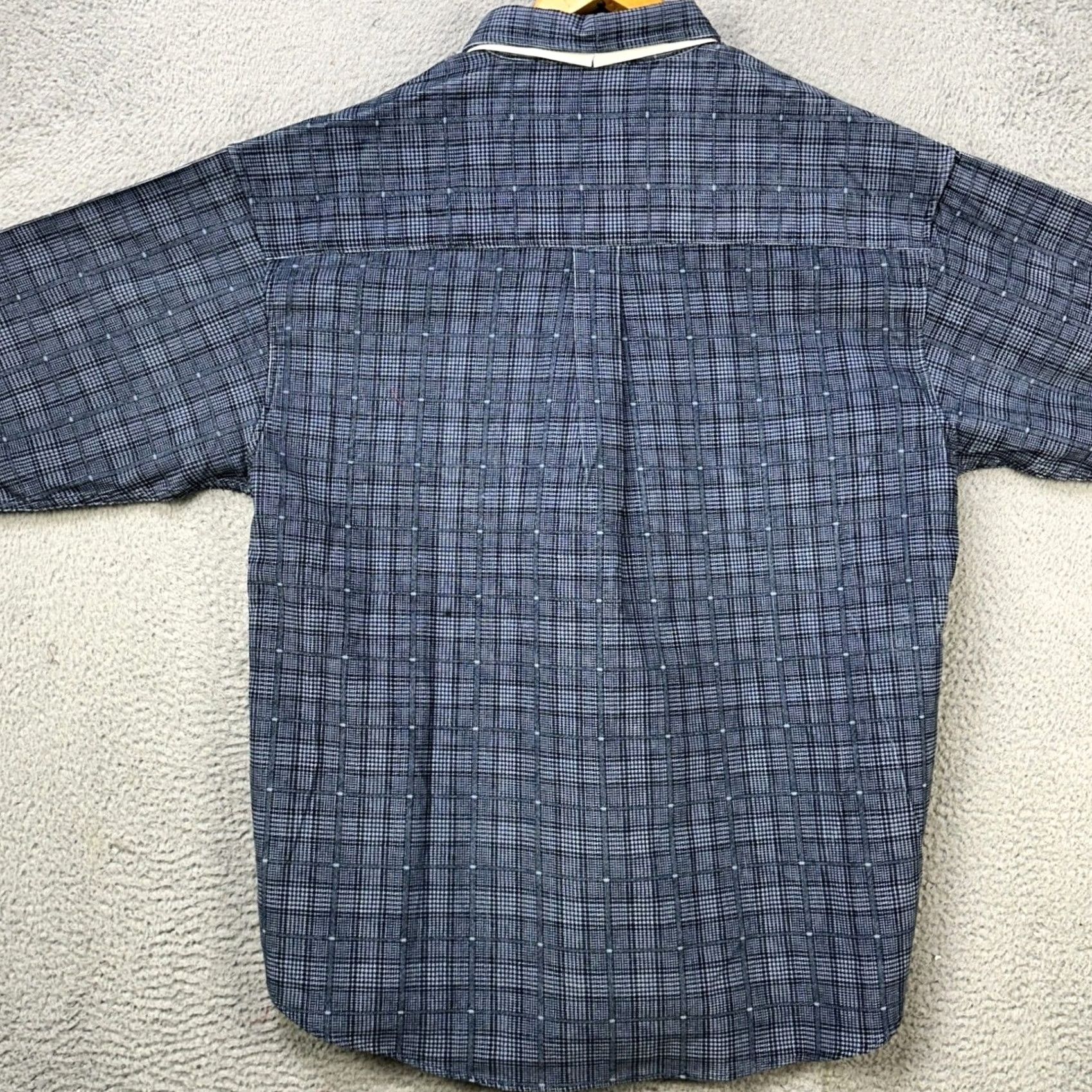 Haggar VINTAGE Haggar Generations Shirt Corduroy Mens 2XL Blue Plaid Button Down NEW Size US XXL / EU 58 / 5 - 3 Thumbnail
