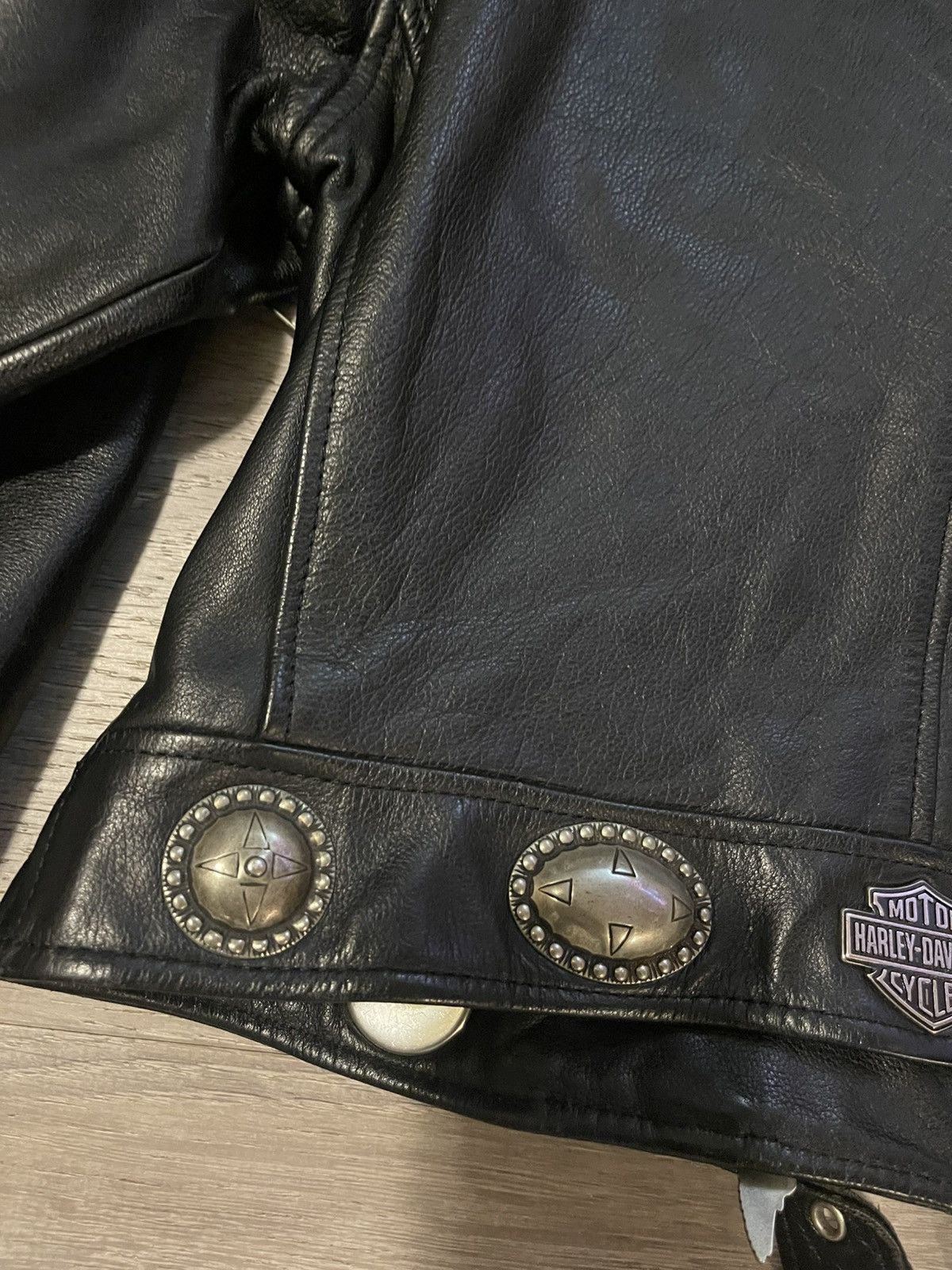 Harley Davidson HARLEY DAVIDSON HACIENDA LEATHER JACKET MED EXCELLENT CON Size M / US 6-8 / IT 42-44 - 13 Thumbnail
