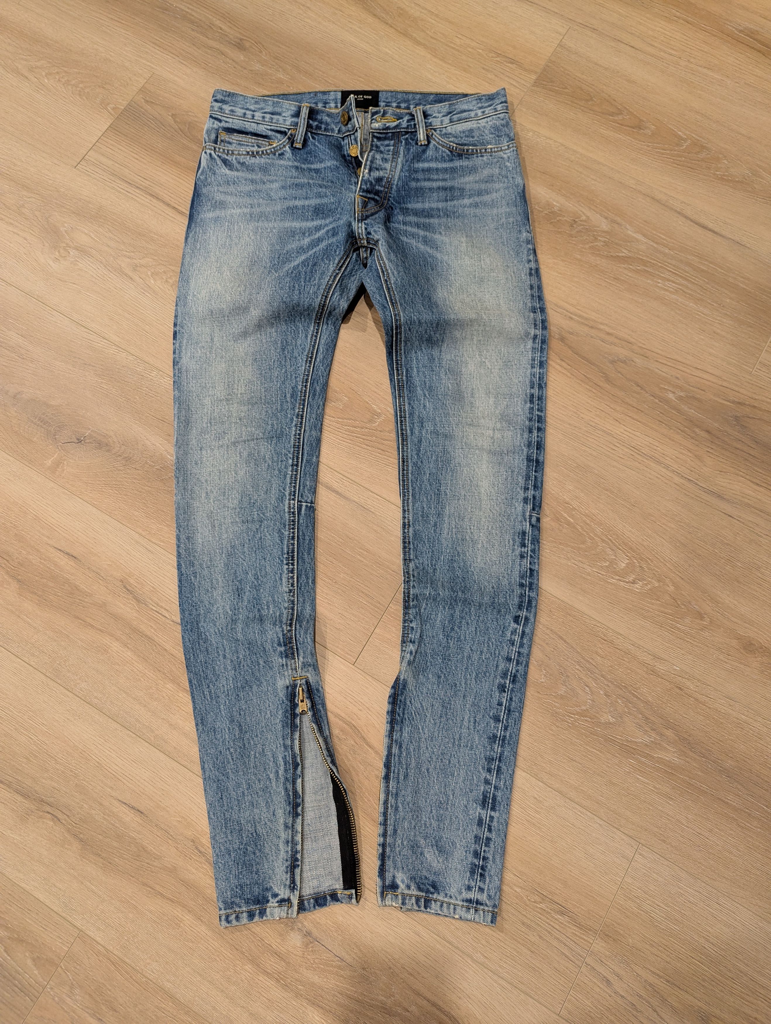 Fear of God 5 Pocket Indigo Selvedge Denim Size US 30 / EU 46 - 1 Thumbnail