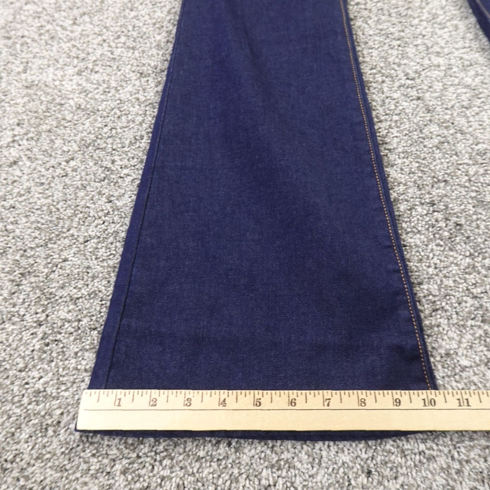 Levi's Levi's Jeans Womens 30 Dark Blue Denim 726 Flare High Rise Stretch Boho Hippie 70s Festival Cowboy Ranch Western Vintage No Size 30" / US 8 / IT 44 - 3 Thumbnail