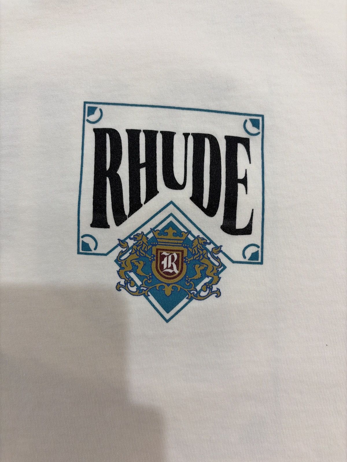 Rhude Rhude ‘Card’ Crest Logo Tee Size US XL / EU 56 / 4 - 5 Thumbnail