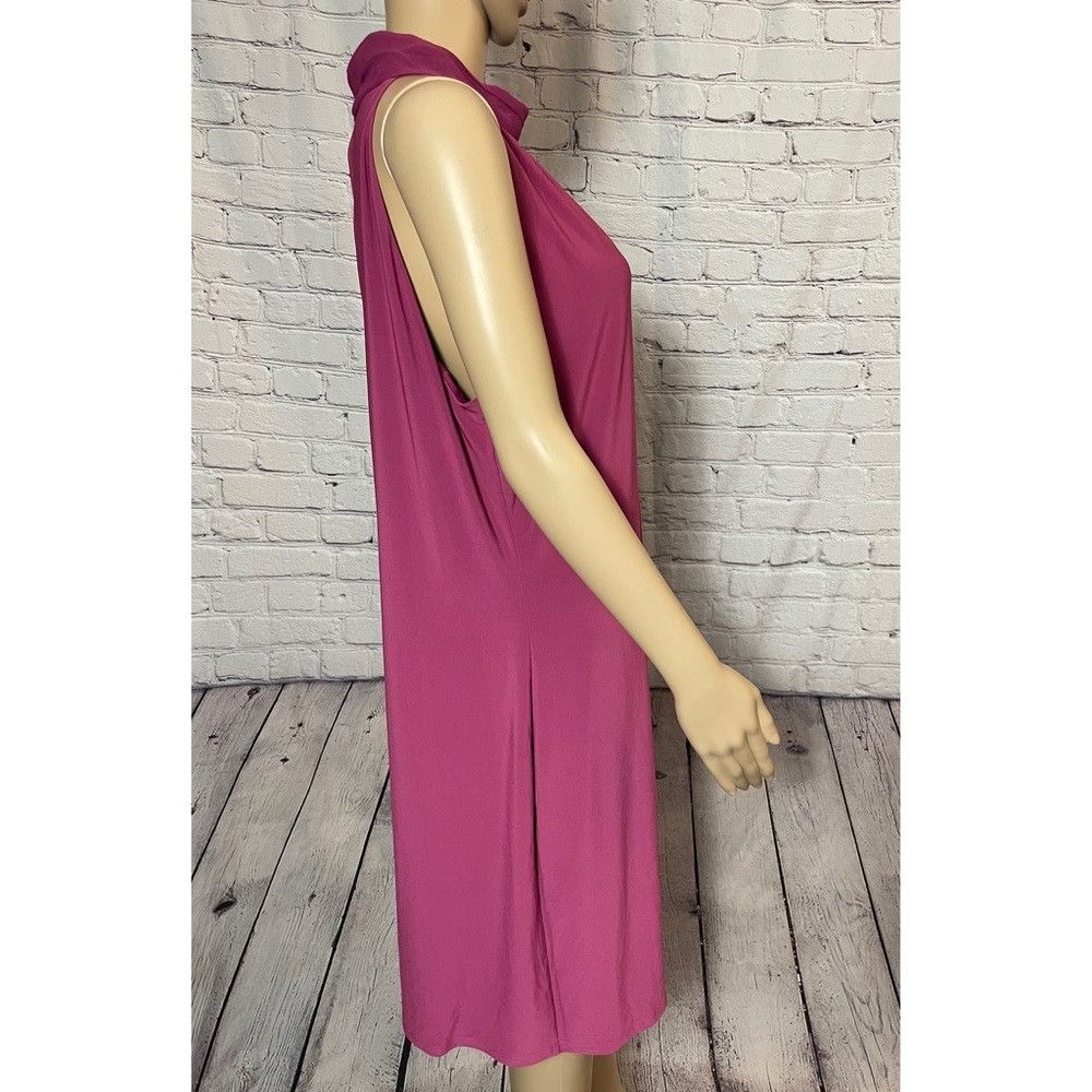 NWT New White House Black Market Pink Bow-Neck Shift Dress