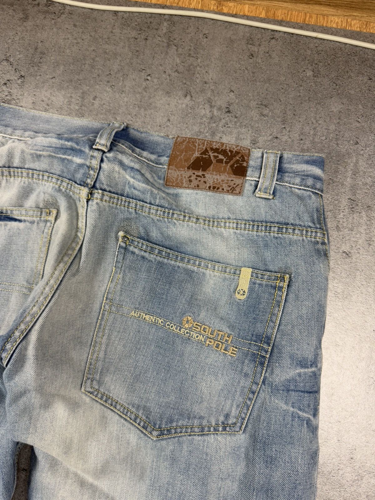 Rap Tees × Southpole × Vintage Southpole jeans baggy pants denim vintage retro rap logo Size US 36 / EU 52 - 4 Thumbnail
