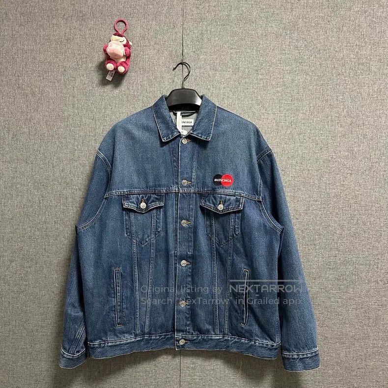 Balenciaga Balenciaga Double ball denim jacket Size XXS / US 00 / IT 34 - 1 Thumbnail
