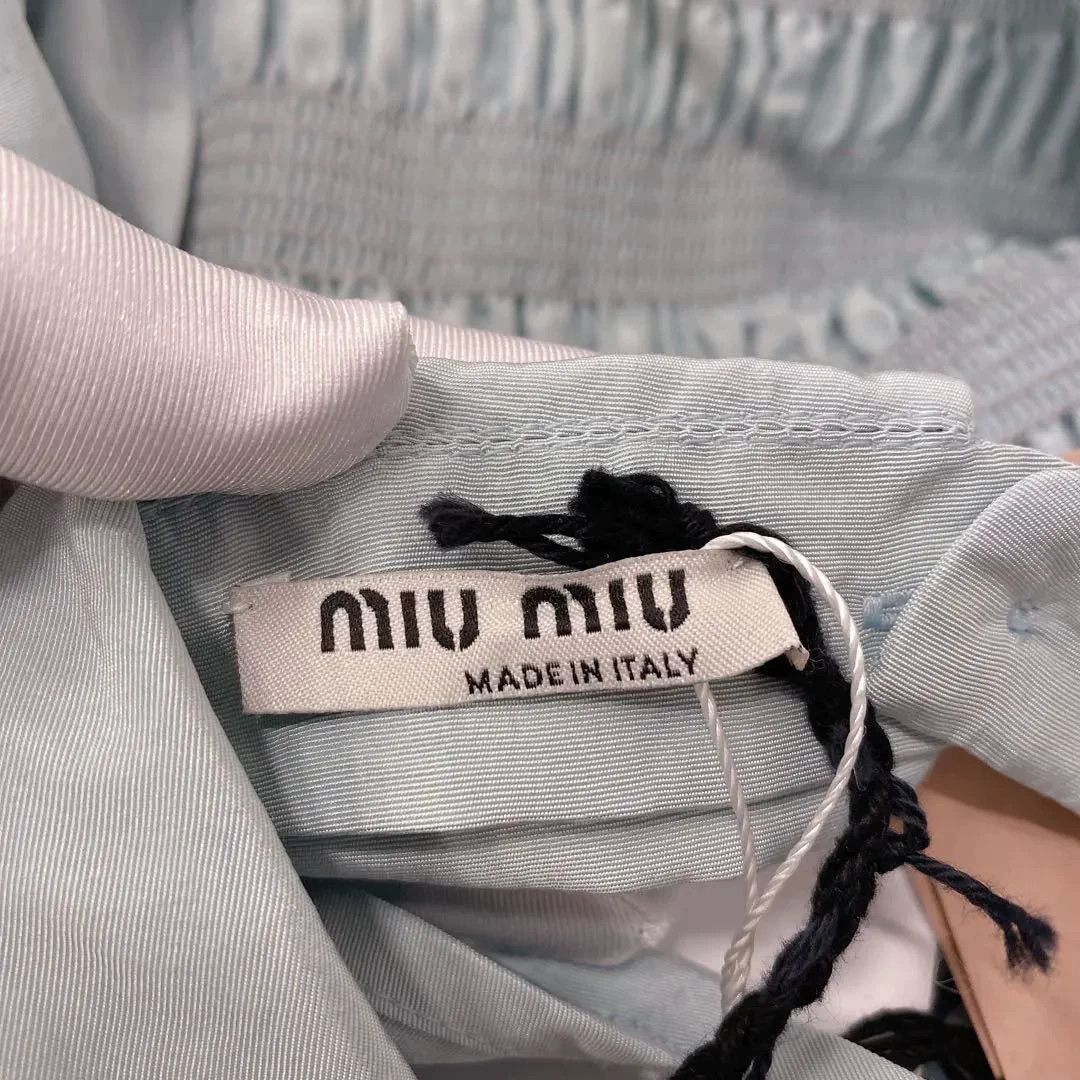 Miu Miu MIU MIU Puff Sleeve Backless Top 40 Size S / US 4 / IT 40 - 3 Thumbnail