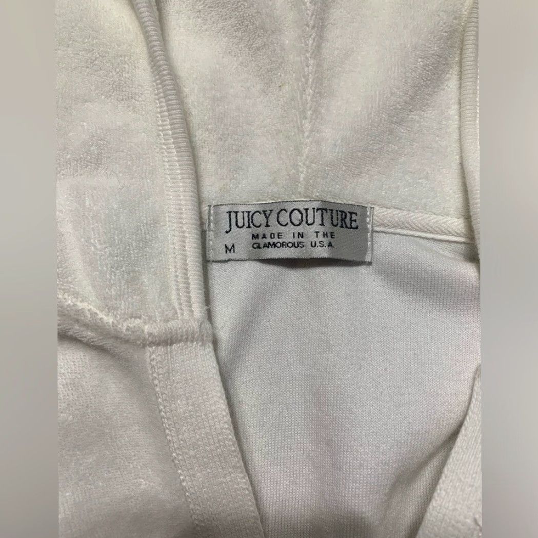Juicy Couture VINTAGE Juicy Couture Dress White Midi Medium Women M Terr y Cloth Size M / US 6-8 / IT 42-44 - 2 Thumbnail