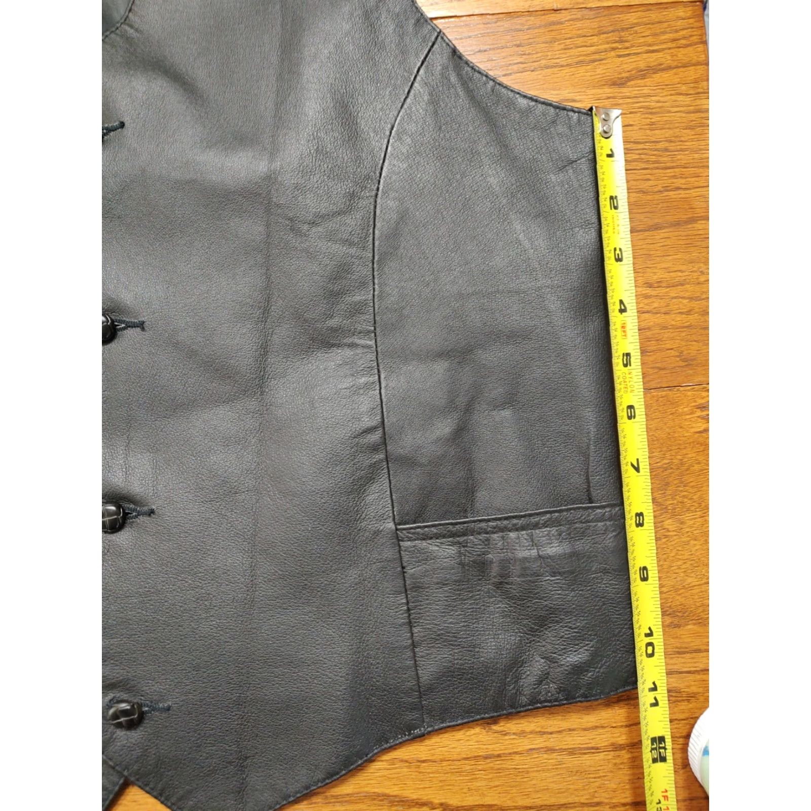 Vintage VINTAGE Pioneer Wear Vest Western Leather Lined Medium Black Cowboy Mens Size US M / EU 48-50 / 2 - 7 Thumbnail