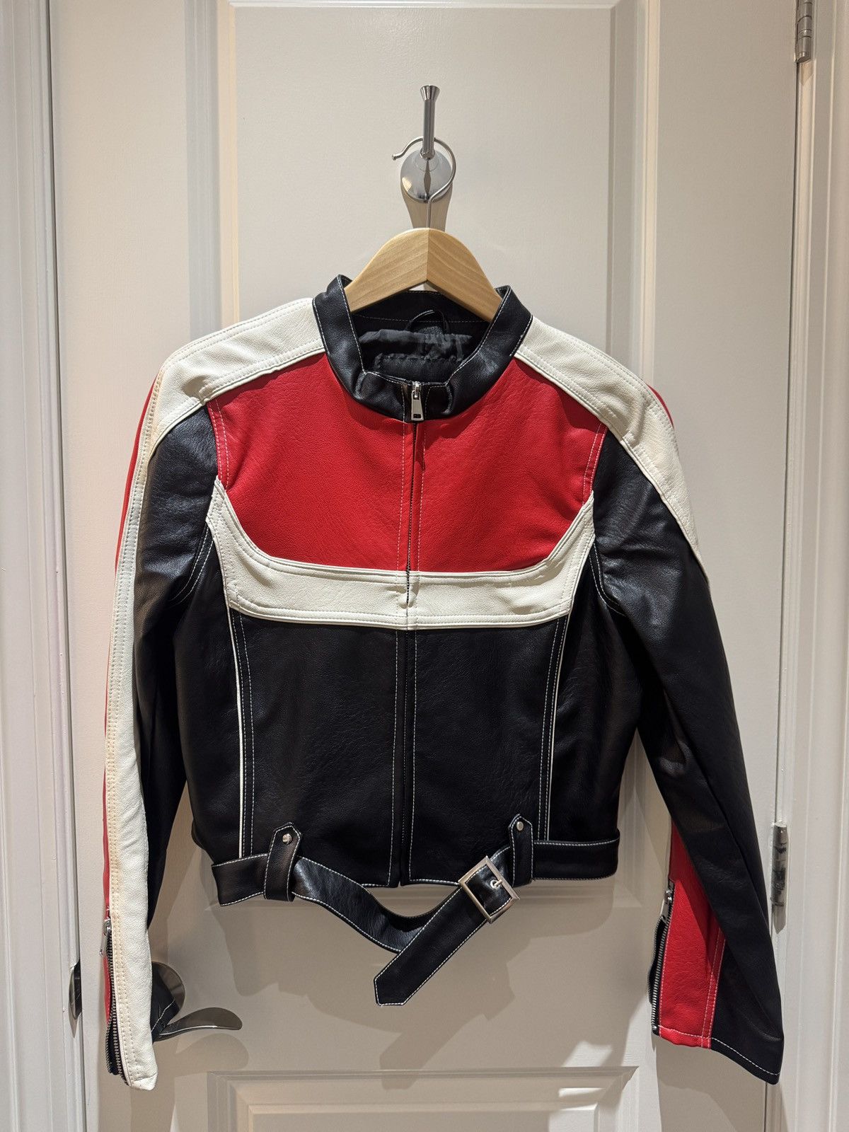 Lioness Lioness top model faux leather biker jacket Size L / US 10 / IT 46 - 1 Thumbnail