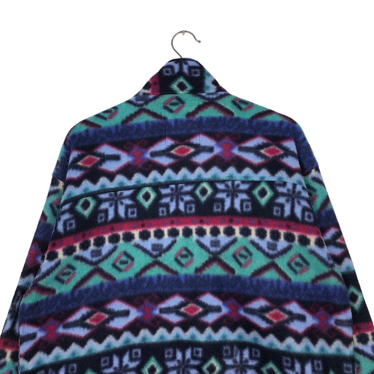 Japanese Brand 📌Vintage Navajo Fleece Half Zipper Jacket Big Field Size US L / EU 52-54 / 3 - 10 Thumbnail