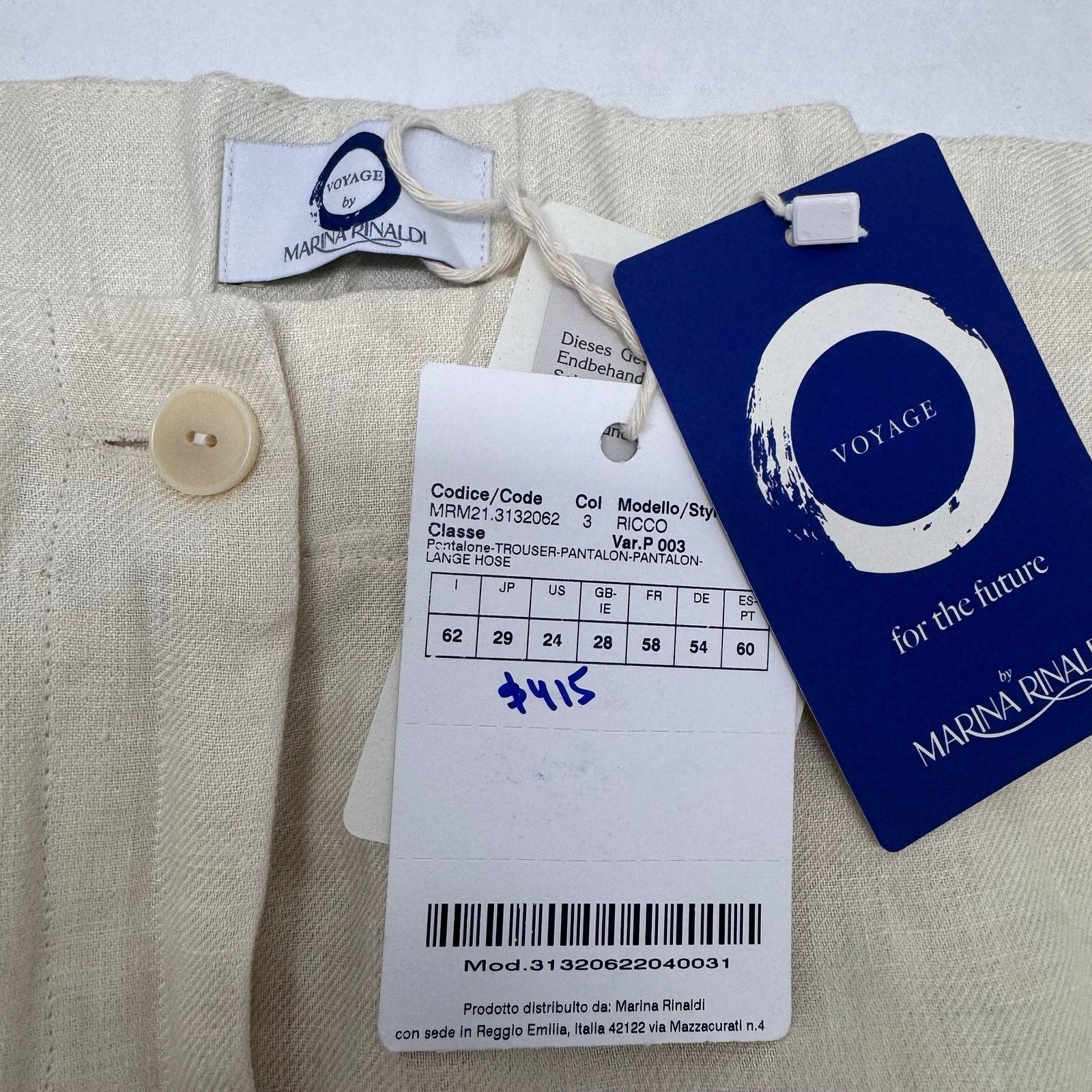 Marina Rinaldi Marina Rinaldi Ricco True Hemp Trouser Plus sz 24 Neutral Size 24" / US 00 / IT 34 - 8 Thumbnail