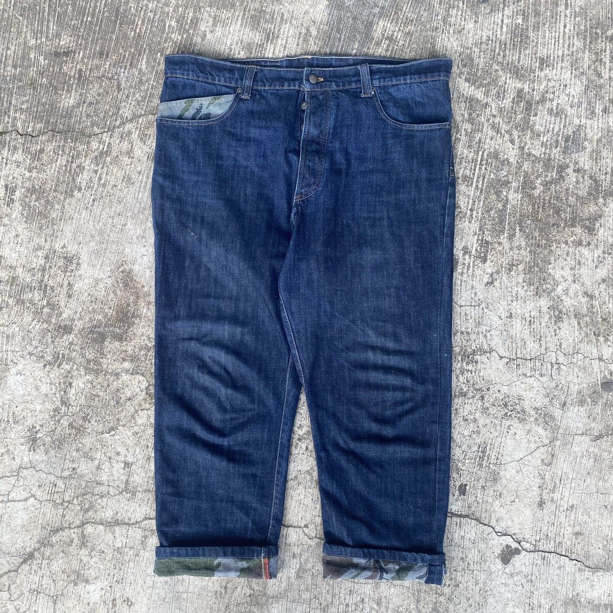 Japanese Brand × Maharishi × Vintage Vintage Maharishi Jeans 13 oz Denim Bonsai Dragon Embroidery Size US 34 / EU 50 - 4 Thumbnail