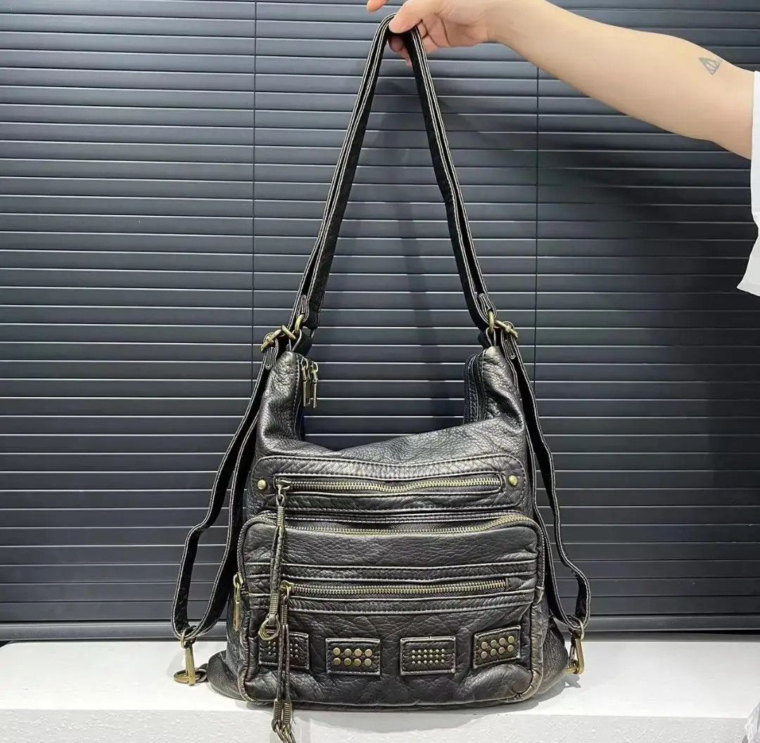 Japanese Brand Motorcycle Rock Punk Shoulder Bag Y2K Women Size ONE SIZE - 4 Thumbnail
