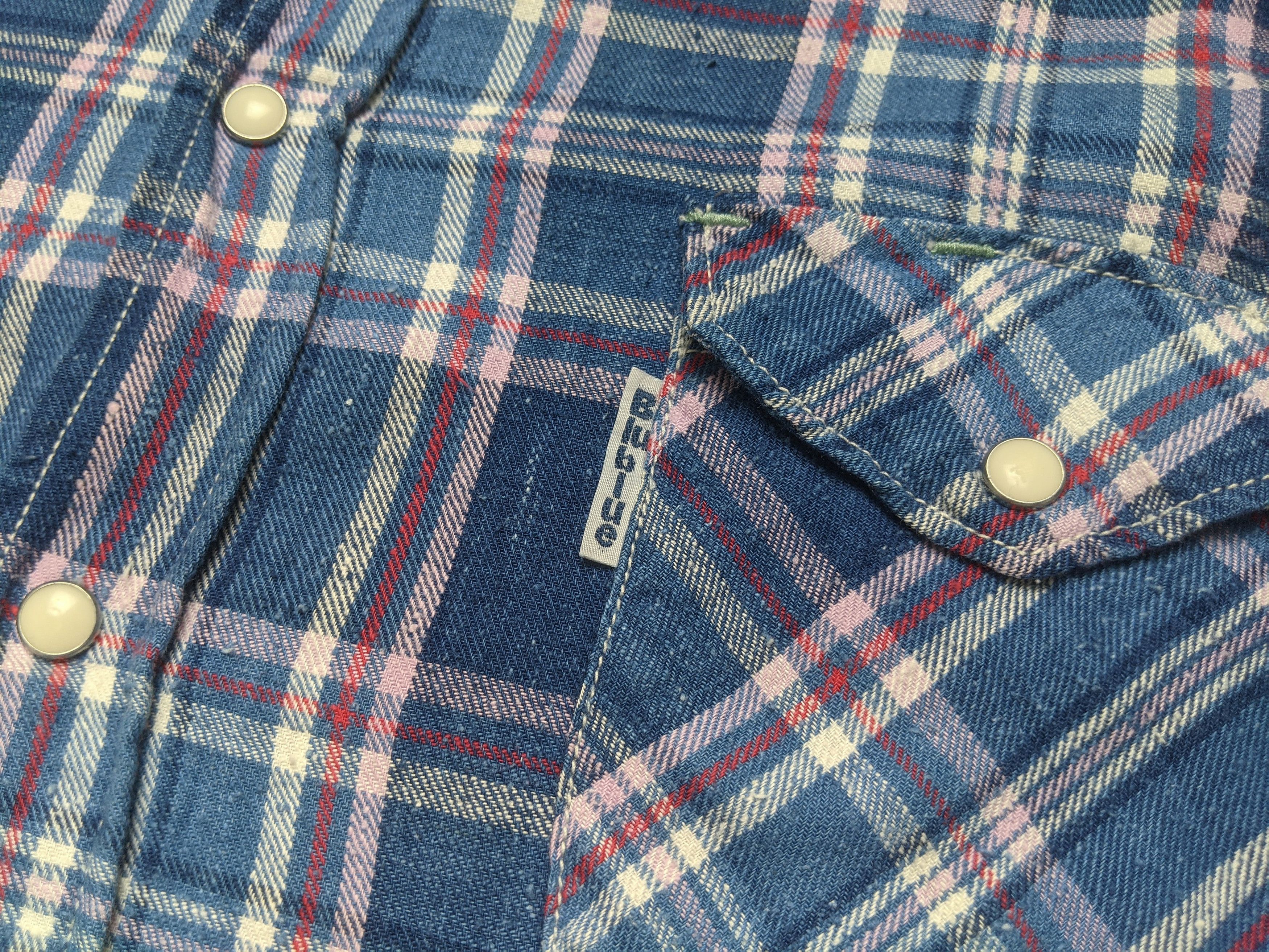 Blue Blue Japan Vintage Blue Blue Japan Indigo Dyed Western Flannel Shirt Size US L / EU 52-54 / 3 - 5 Thumbnail