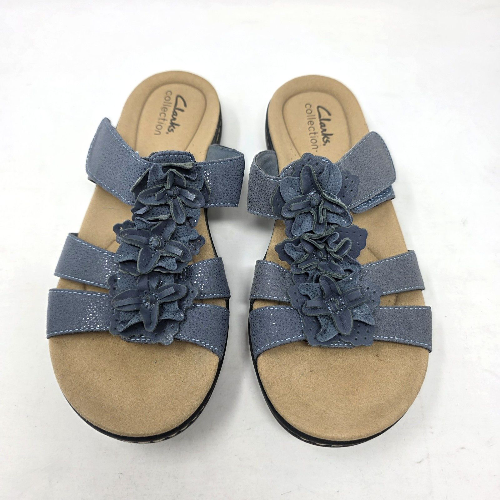 Clarks Clarks Women's 7 US Laurieann Judi Flat Sandal Leather Shoes Size US 7 / IT 37 - 2 Thumbnail