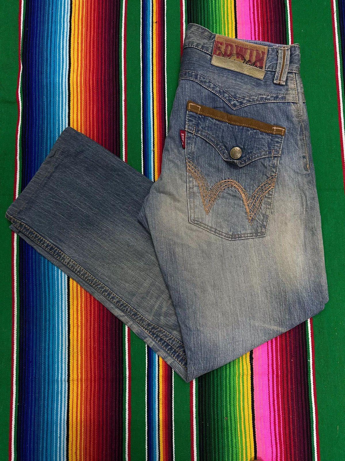 Kapital 💥Japanese Brand💥 Edwin Waist Navajo Design 💥 Size US 32 / EU 48 - 2 Thumbnail