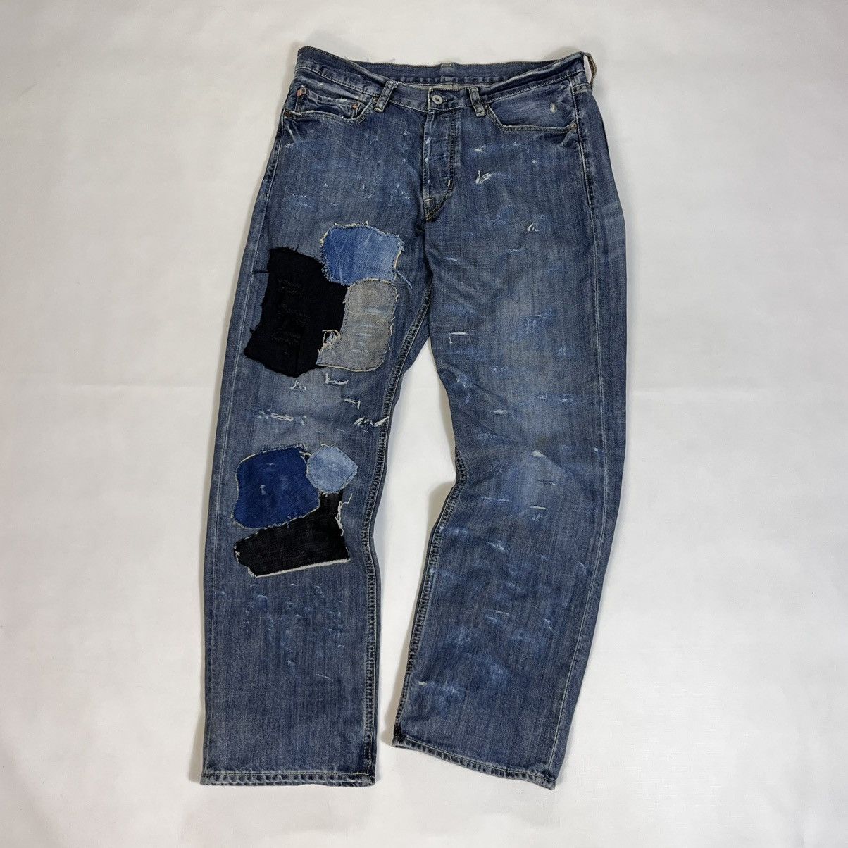 Polo Ralph Lauren Denim and Supply Ralph Lauren Patchwork Denim Custom Pants Size US 32 / EU 48 - 2 Thumbnail