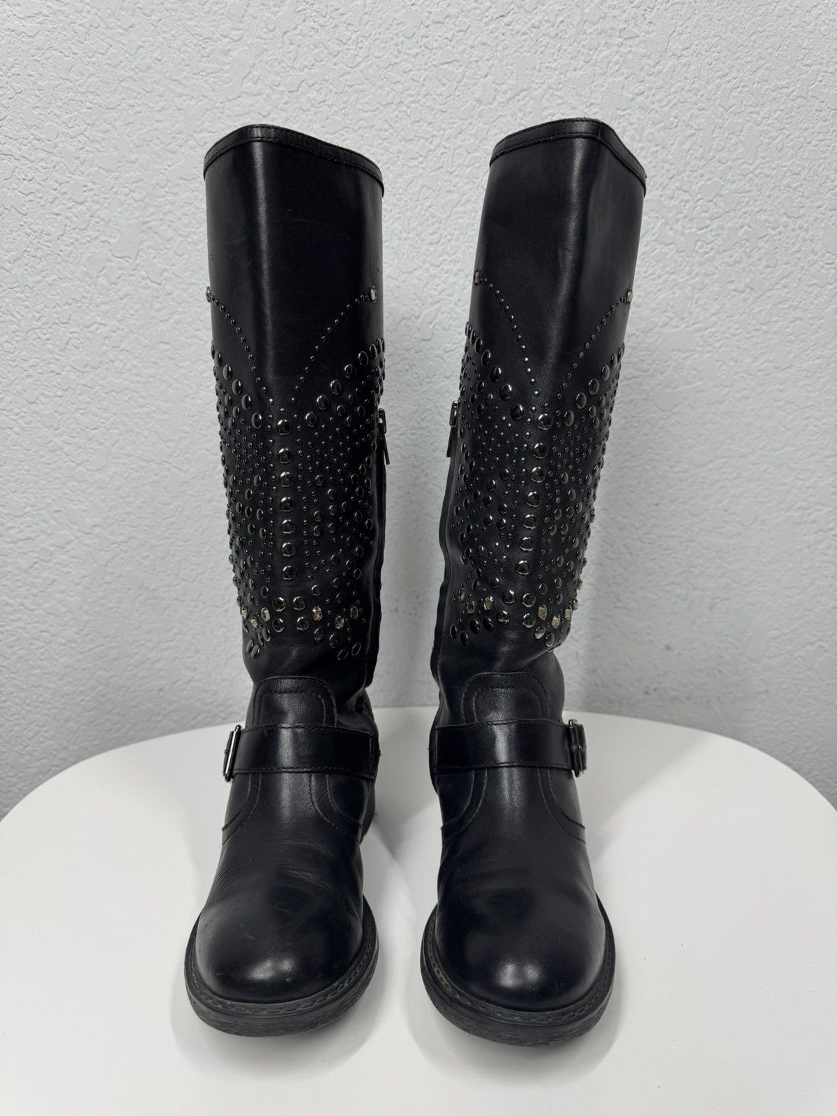 ASH Vintage Leather High Heel Boots Avantgarde Gothic Y2K Guidi Size US 6 / IT 36 - 3 Thumbnail