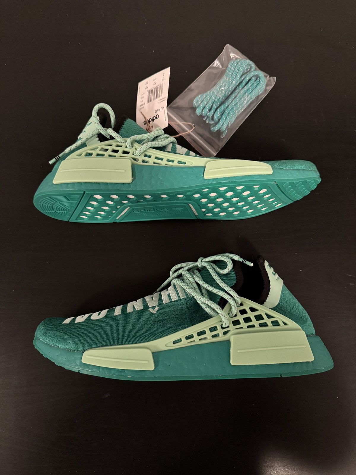 Adidas × Pharrell ADIDAS NMD HU PHARRELL GREEN COMPLEXLAND Size US 9 / EU 42 - 1 Thumbnail