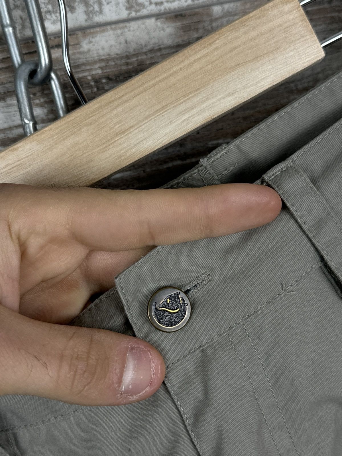 Fjallraven Mens Vintage FjallRaven g1000 cargo pants waxed Carl trouser Size US 36 / EU 52 - 8 Thumbnail