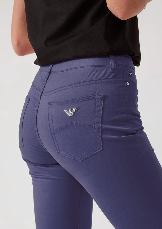 Emporio Armani MSRP~250€ Thin Cotton Pants Slim Straight J85 class. elegant Size 34" / US 12 / IT 48 - 5 Thumbnail