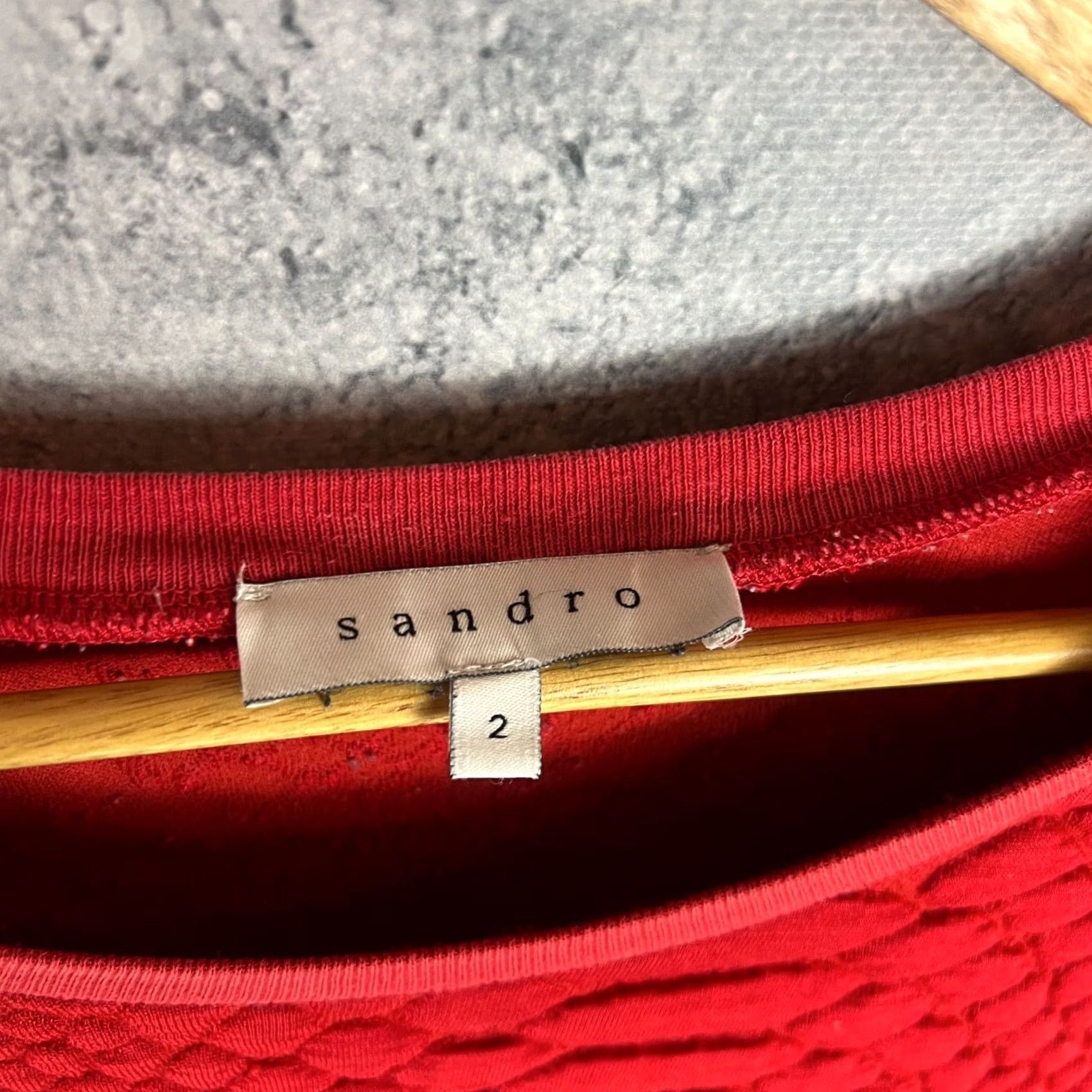 Sandro Sandro Paris Red Sweatshirt Womens Size 2 Pullover Vintage Style Rare Find User-Submitted Condition Used Size XS / US 0-2 / IT 36-38 - 4 Thumbnail