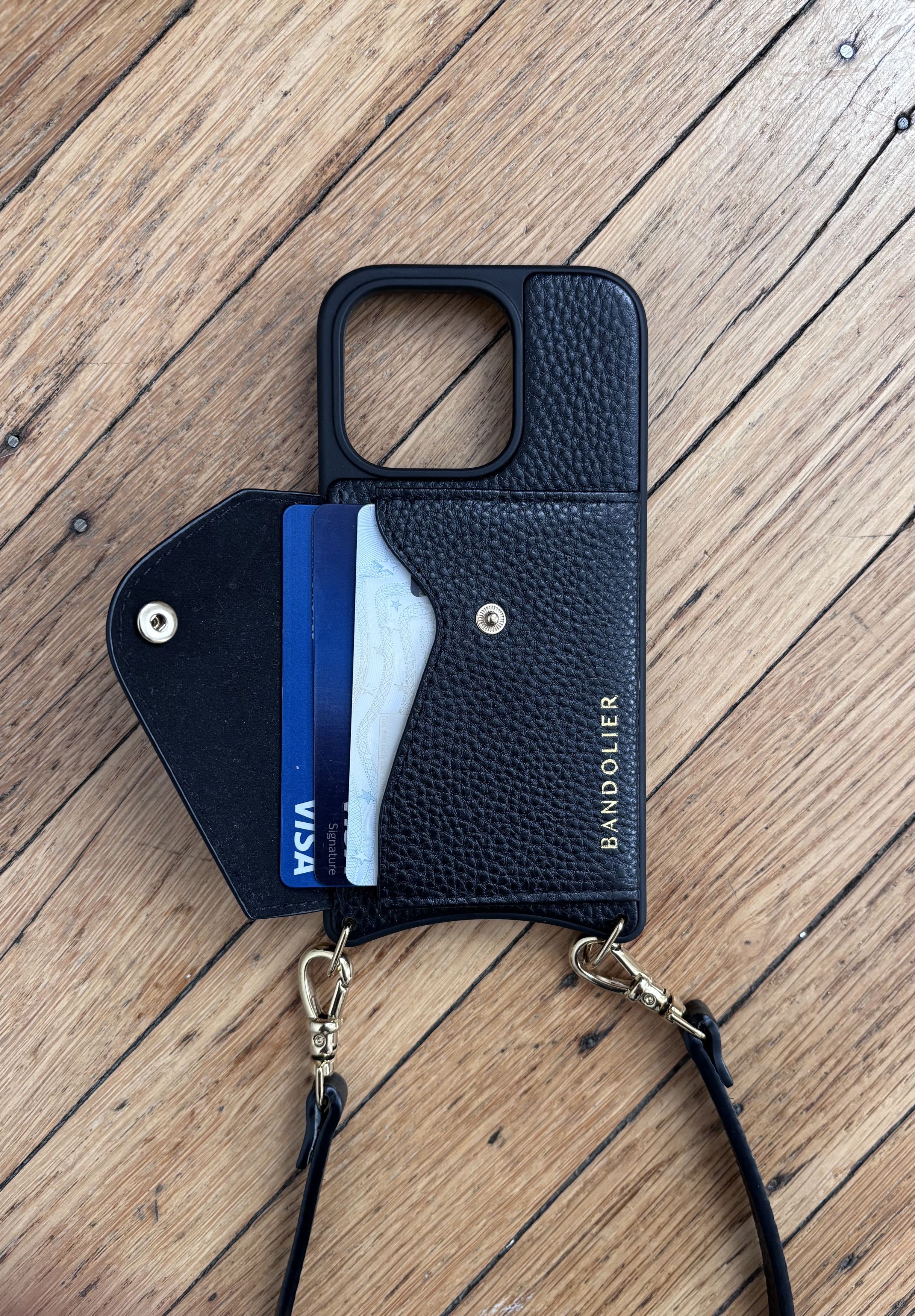 Other Donna Side Slot Crossbody Bandolier, Black/Gold 14 Size ONE SIZE - 6 Thumbnail